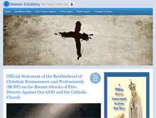 Tablet Screenshot of mariansolidarity.com